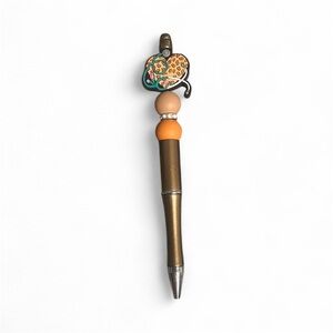 2/$30 Stylish Gold and Orange Nurse Pen with Heart Charm